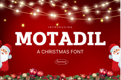 Motadil Christmas Font
