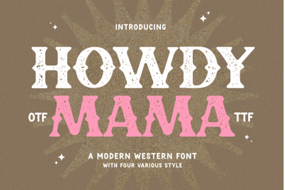 Howdy Mama Font , Font for Cricut, Glowforge, Procreate, SVG Font