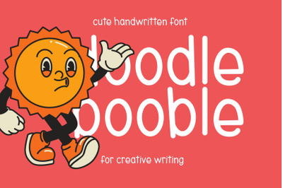 Doodle Booble - Bubble Handwritten Font, Doodle Font, Quirky Font