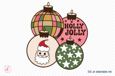 Groovy Christmas Holly Jolly Sublimation