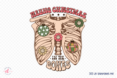 Groovy Feeling Christmas in the Bones Sublimation