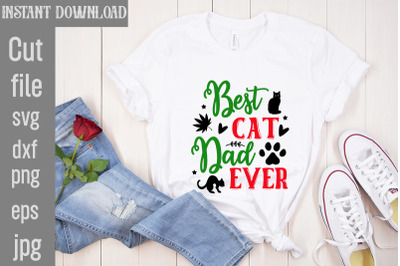 Best Cat Dad Ever SVG cut file&2C;Cat Christmas Ornament Svg Bundle Cat C