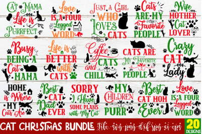 Funny Cat Christmas SVG Bundle,Cat SVG Bundle,Funny Christmas Shirt, C