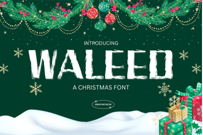 Waleed Christmas Font
