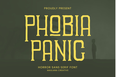 Phobia Panic Horror Sans Serif Font