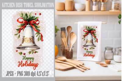 Merry Christmas| Kitchen Towel Sublimatio PNG
