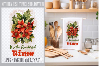 Its the Wonderful time| Kitchen Towel Sublimatio PNG