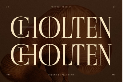 Cholten Typeface
