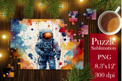 Astronaut Puzzle PNG |Kids Puzzles Sublimation 2