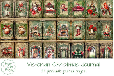 Victorian Christmas Junk Journal Kit