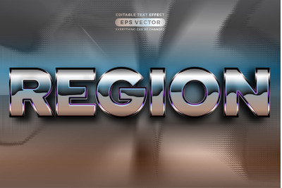 Retro text effect region futuristic editable 80s classic style with ex