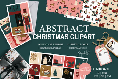 Abstract Christmas Clipart