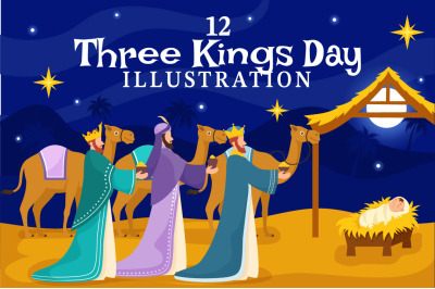 12 Three Kings Day Illustration