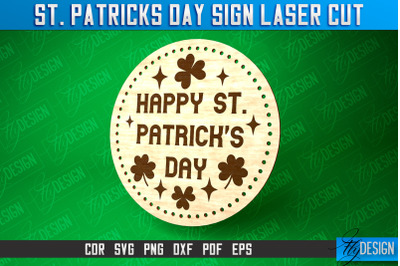 St. Patricks Day Signs Laser Cut | Laser Cut SVG Design | CNC Files