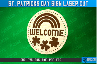 St. Patricks Day Signs Laser Cut | Laser Cut SVG Design | CNC Files