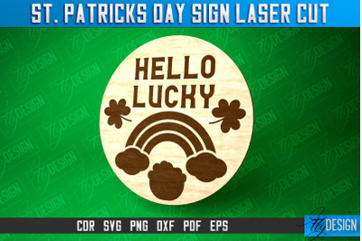 St. Patricks Day Signs Laser Cut | Laser Cut SVG Design | CNC Files