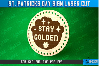 St. Patricks Day Signs Laser Cut | Laser Cut SVG Design | CNC Files