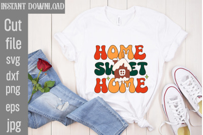 Home Sweet Home PNG Sublimation&2C;Christmas Retro Designs Christmas Subl