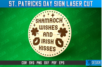 St. Patricks Day Signs Laser Cut | Laser Cut SVG Design | CNC Files