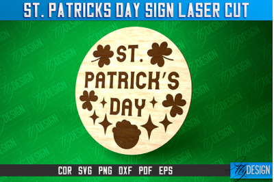 St. Patricks Day Signs Laser Cut | Laser Cut SVG Design | CNC Files