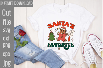 Santa&amp;&23;039;s Favorite PNG Sublimation&2C;Christmas Retro Designs Christmas Sub