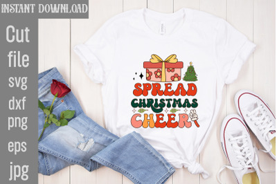 Spread Christmas Cheer PNG Sublimation&2C;Christmas Retro Designs Christm