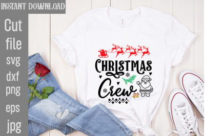 Christmas Crew SVG cut file&2C;Christmas SVG Design&2C; Christmas Tree Bundl