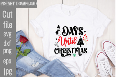 Days Until Christmas SVG cut file,Christmas SVG Design, Christmas Tree