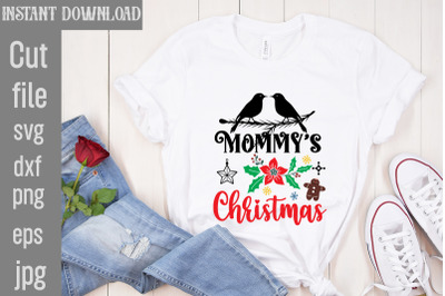 Mommy&amp;&23;039;s Christmas SVG cut file&2C;Christmas SVG Design&2C; Christmas Tree Bu