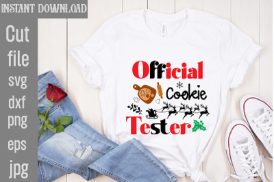 Official Cookie Tester SVG cut file&2C;Christmas SVG Design&2C; Christmas Tr