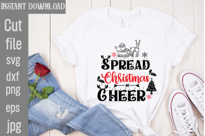 Spread Christmas Cheer SVG cut file&2C;Christmas SVG Design&2C; Christmas Tr