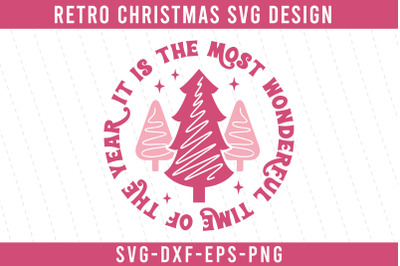 Pink Christmas Quote SVG EPS PNG