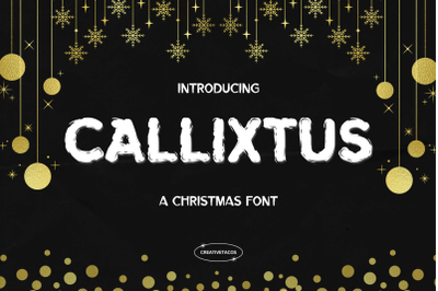 Callixtus Christmas Font