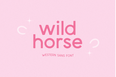Wild Horse - Western Sans Font