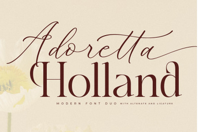 Adoretta Holland Font Duo
