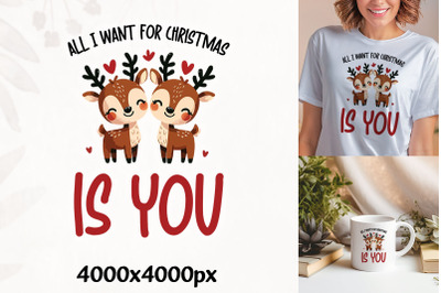 All I Want Christmas You Design