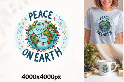 Peaceful Earth Christmas Tree