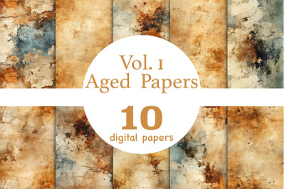 Aged Paper Textures | Old Worn Distressed Paper