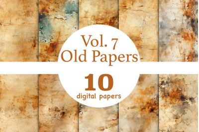 Old Paper Backgrounds | Vintage Paper Textures Bundle