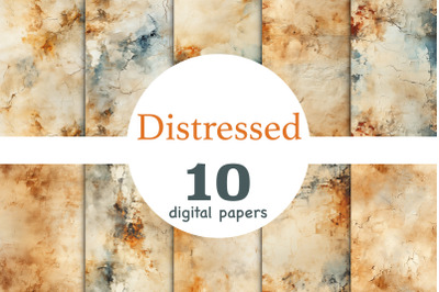 Distressed Digital Paper | Vintage Repeating Pattern