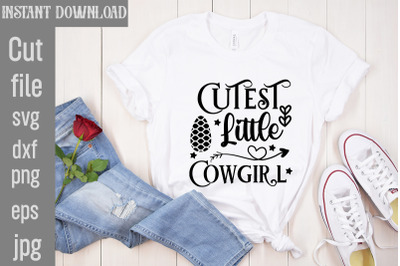 Cutest Little Cowgirl SVG cut file&2C;Cowgirl Svg Png Bundle Howdy Yall C