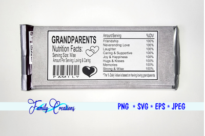 Grandparents Nutrition Label
