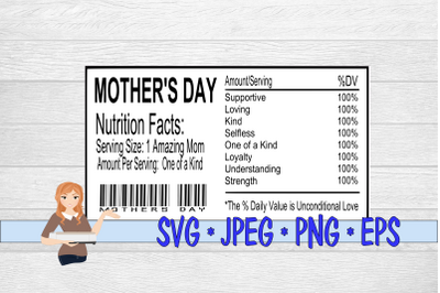 Mother&#039;s Day Nutrition Label