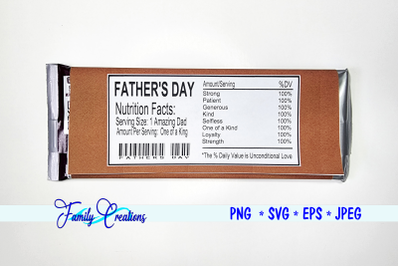 Father&#039;s Day Nutrition Label
