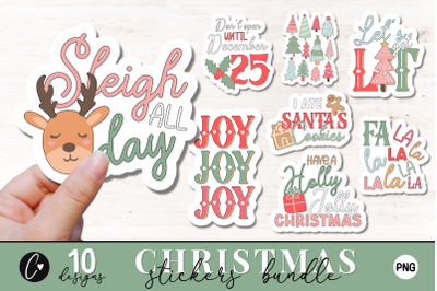Cute Christmas Sticker PNG Bundle