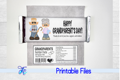 Happy Grandparent&#039;s Day Candy Bar Wrapper