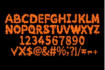 Halloween alphabet.