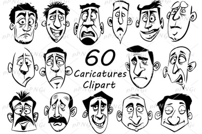 Doodle Caricature Clipart