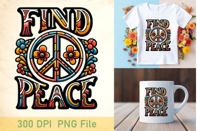 Find Inner Peace Boho Design