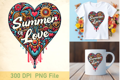 Summer Love Boho Heart Design